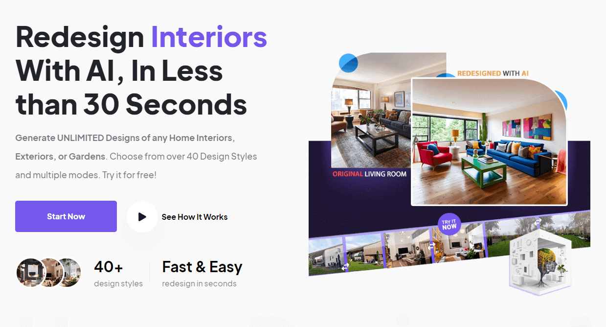 HomeDesigns AI Interface