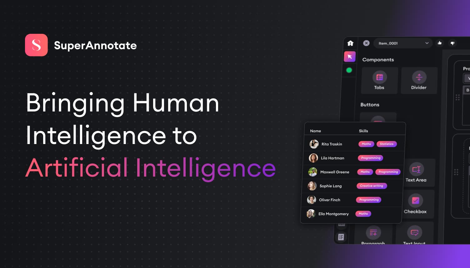 SuperAnnotate Interface