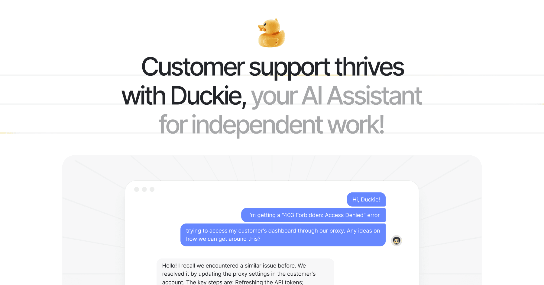 Duckie AI Interface