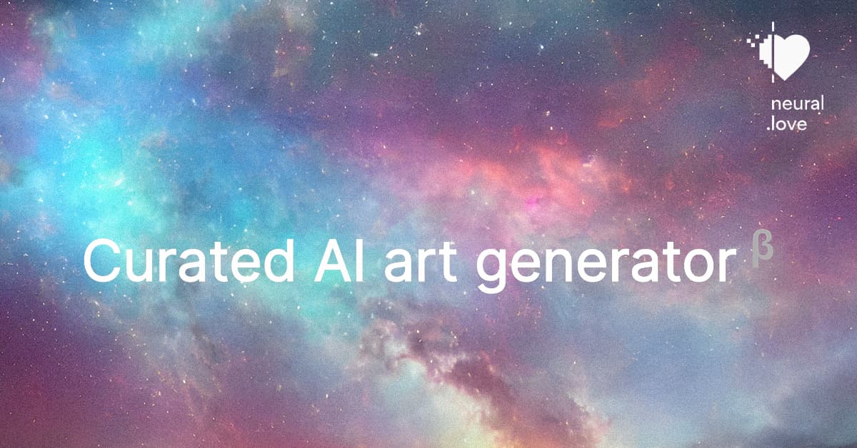 AI Art Generator By neural.love Interface