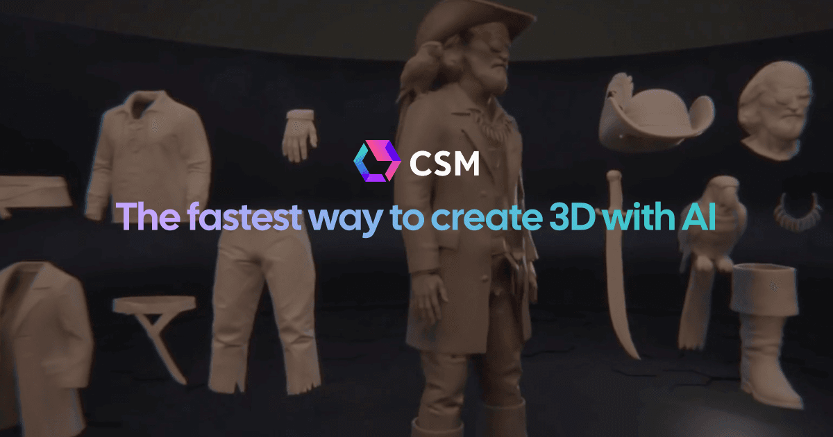 CSM AI (Common Sense Machines) Interface