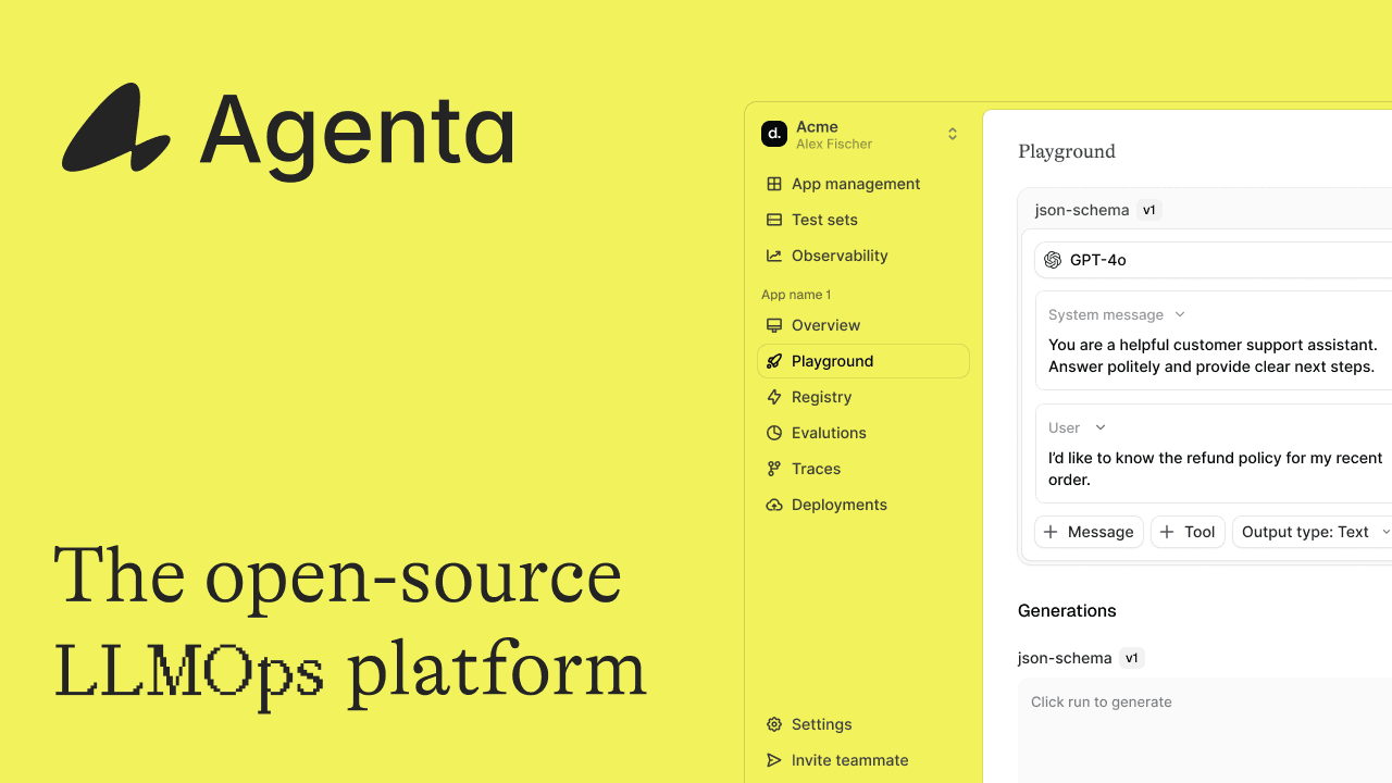AgentA.AI Interface
