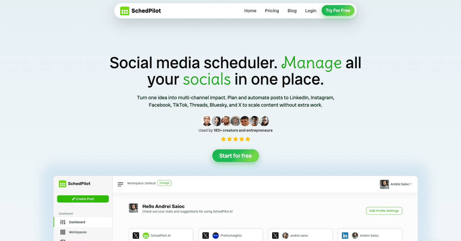 SchedPilot Interface
