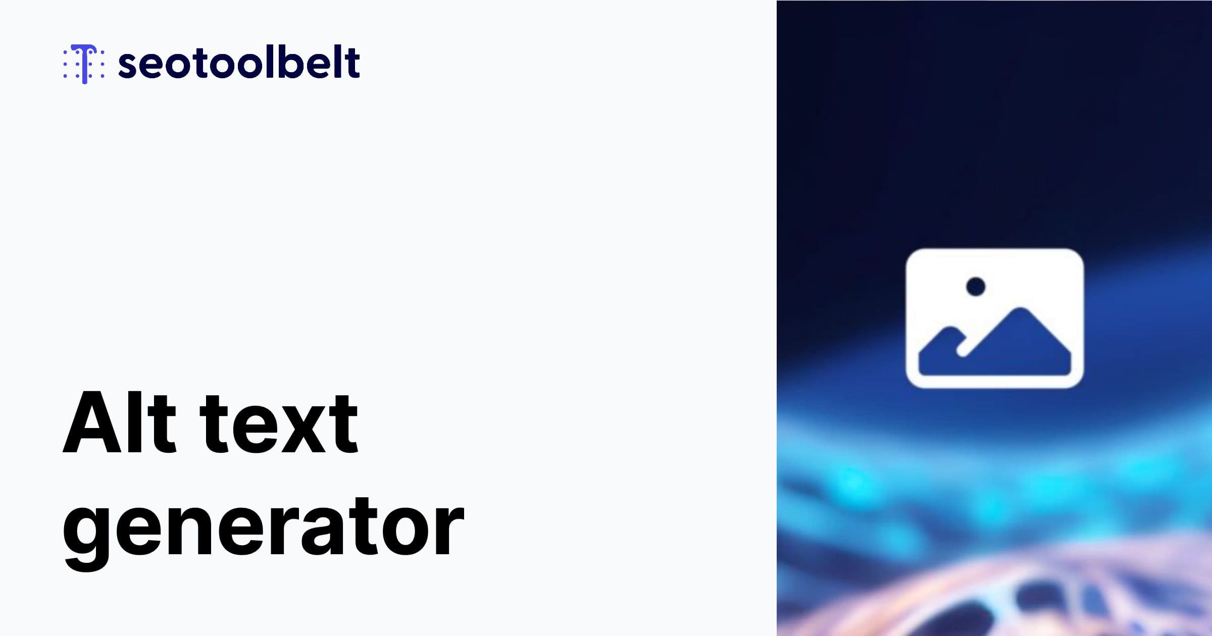 Alt text generator Interface