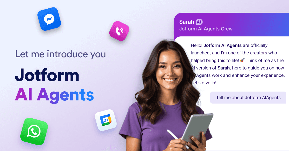 Jotform AI Agents Interface