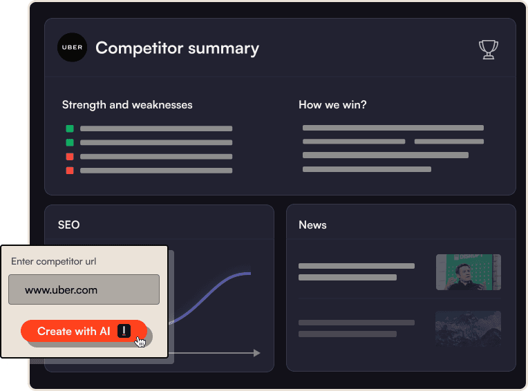AI Battlecards Interface