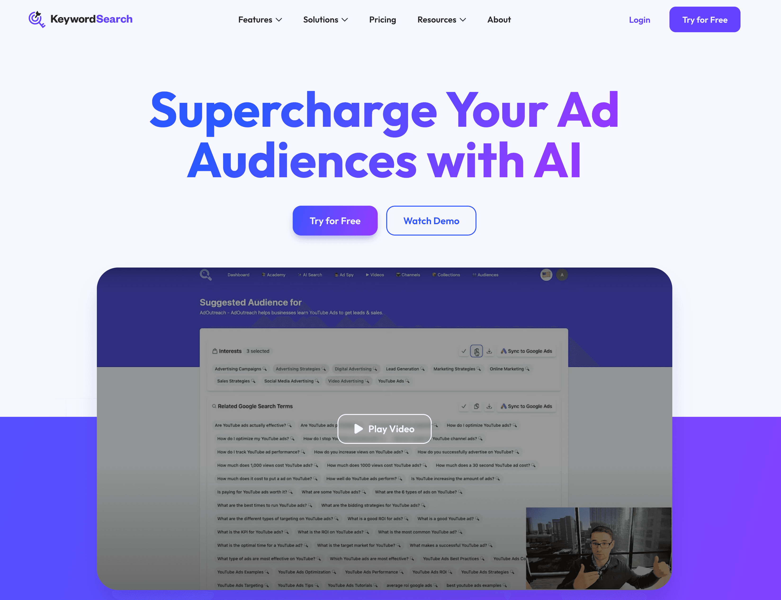 KeywordSearch Interface