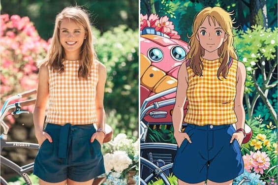 insMind Ghibli AI Generator Interface